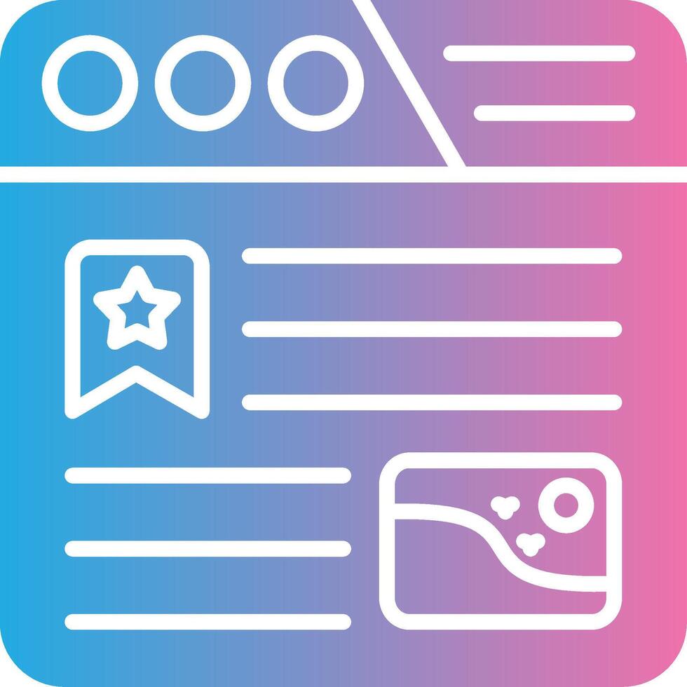 Bookmarking Thin Line Element vector