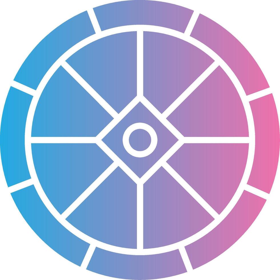 Diaphragm Futuristic App Badge vector