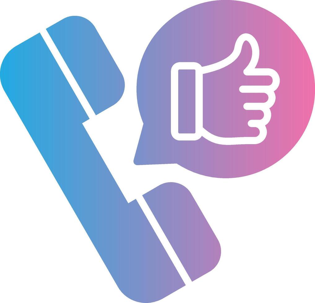 Best Customer Experience Gradient Themed Symbol vector
