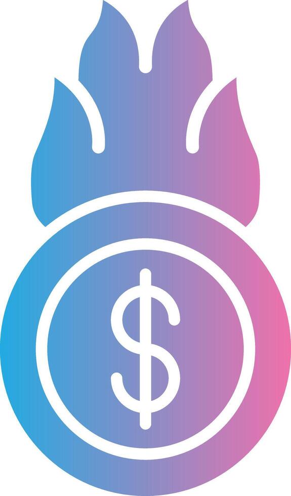 Burn Coin Smooth App Visual vector