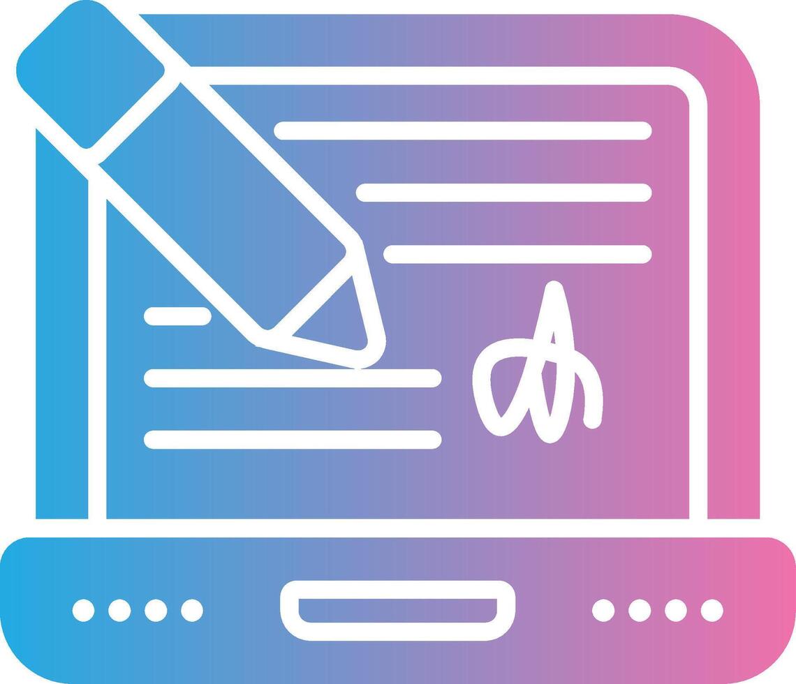 Digital Signature Pixel Style Badge vector
