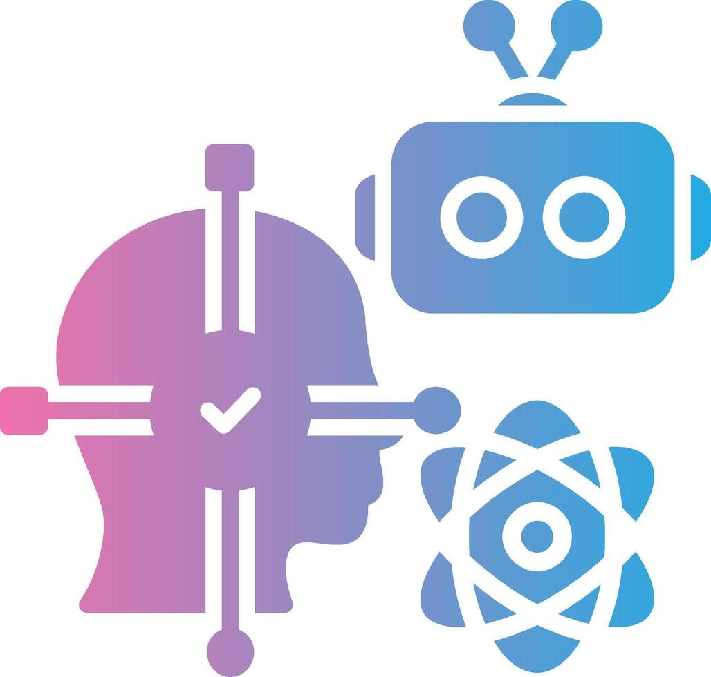Facial Recognition Clean Sketch Form vector