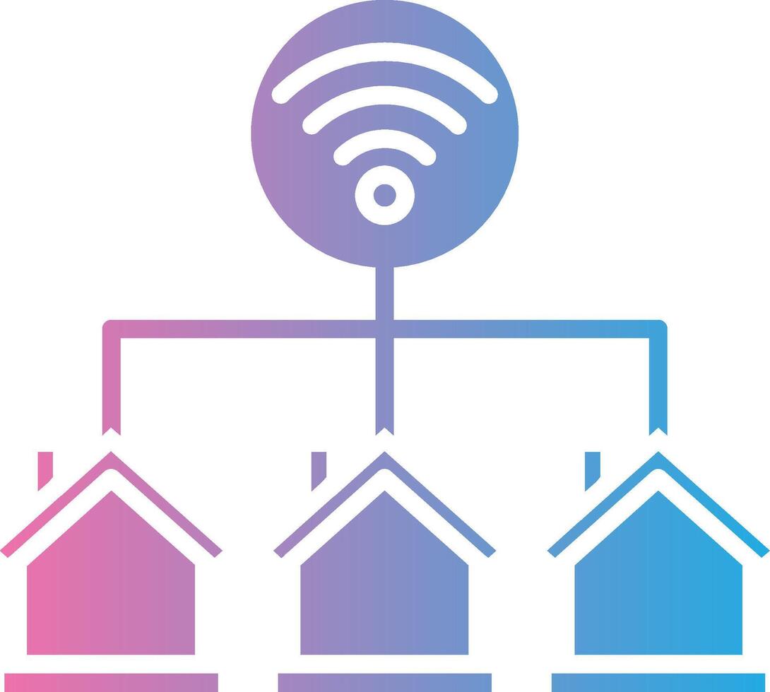 Home Control Gradient Style Element vector