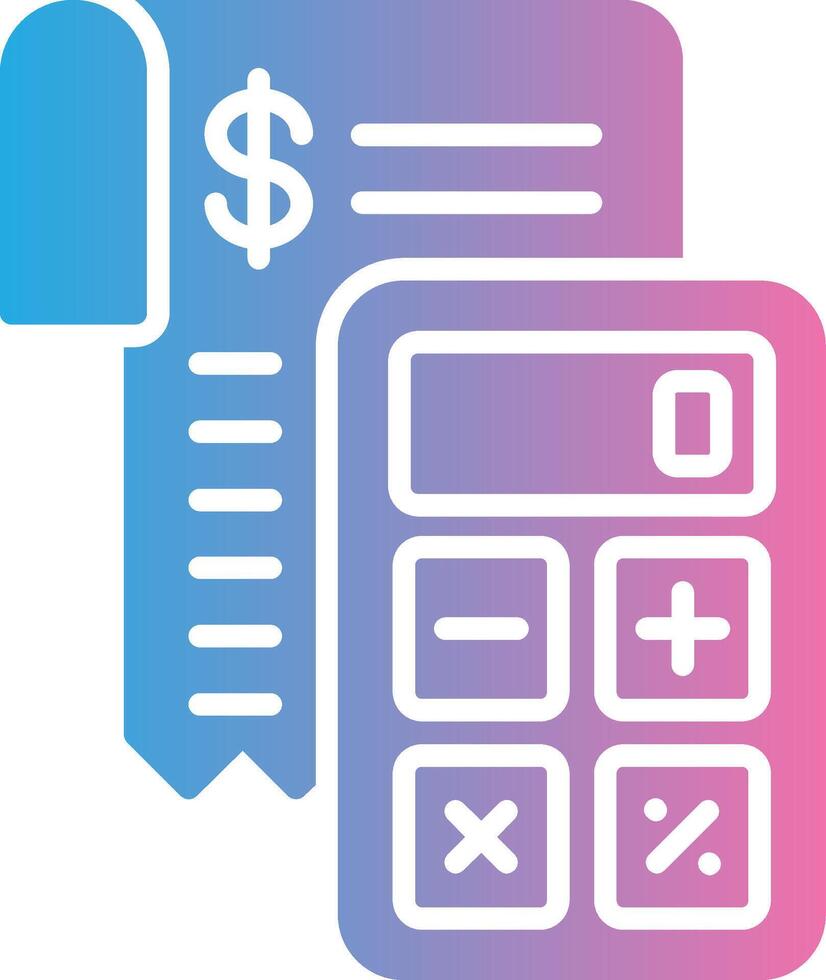 Accountant Shadowed Flat Design vector