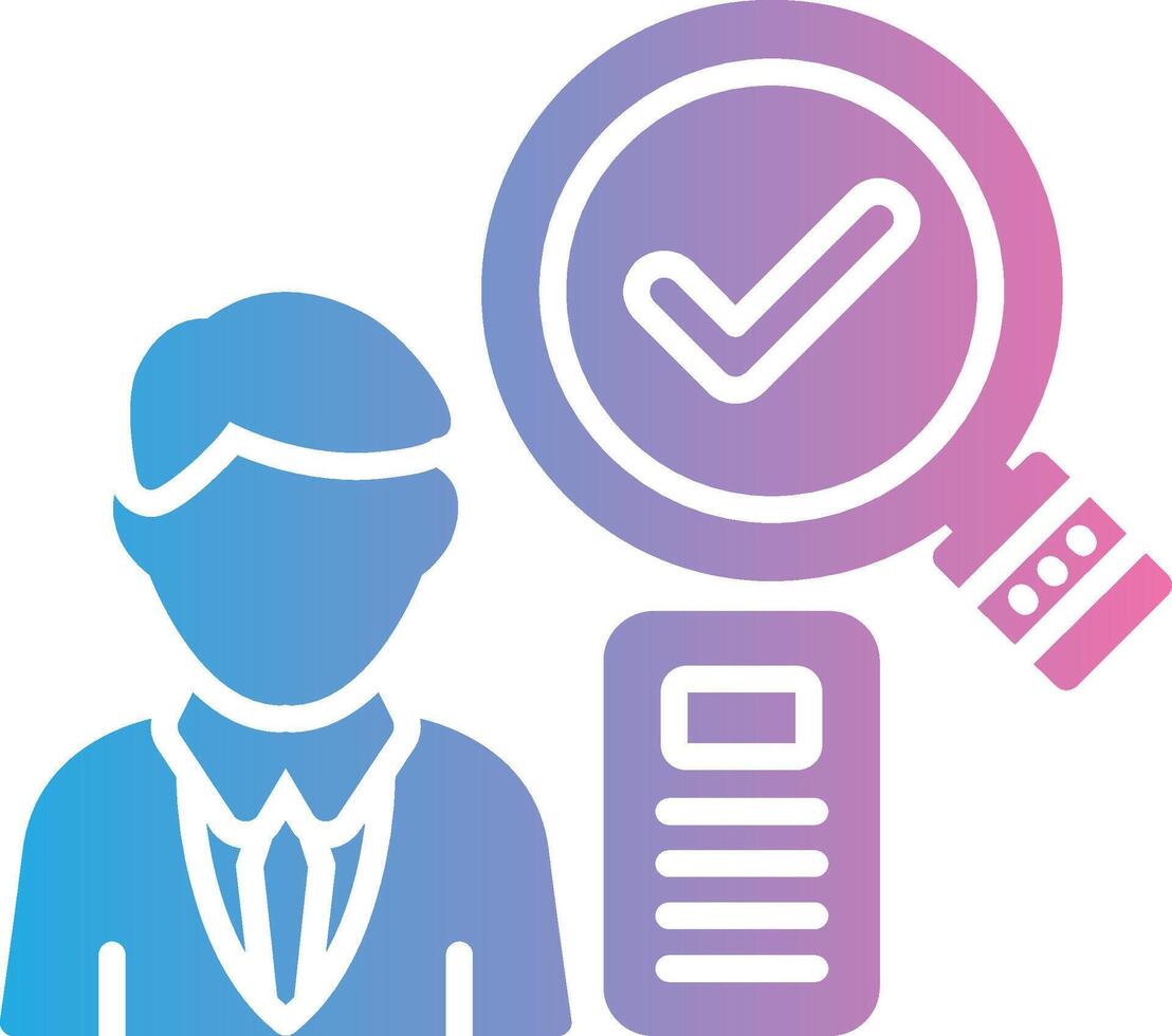 Applicant Iconic Line Form vector