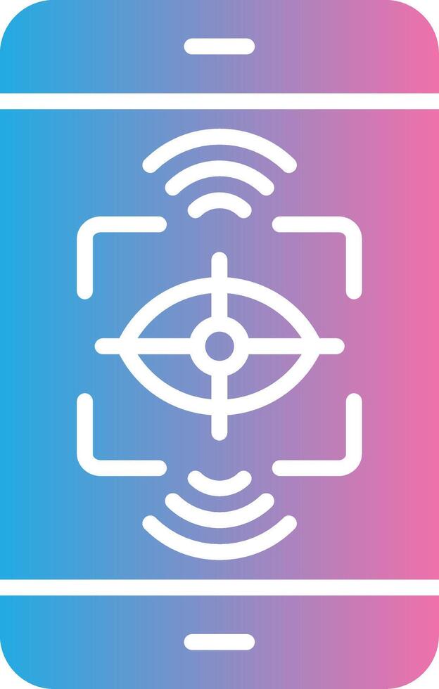 Eye Tracking Futuristic UI Mark vector