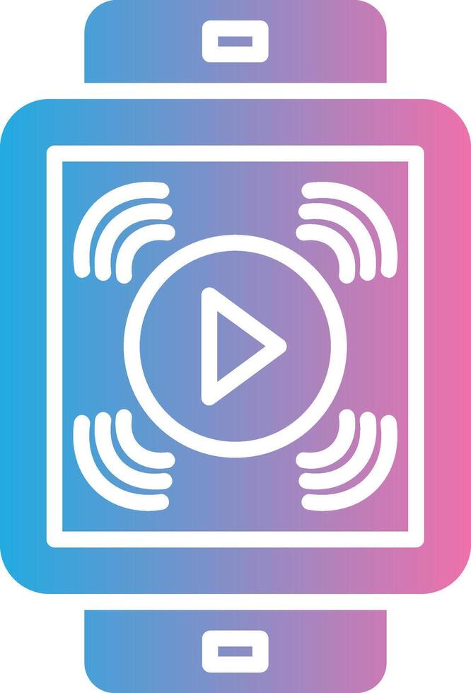 Smart Watch Stylized Flat Drawing vector