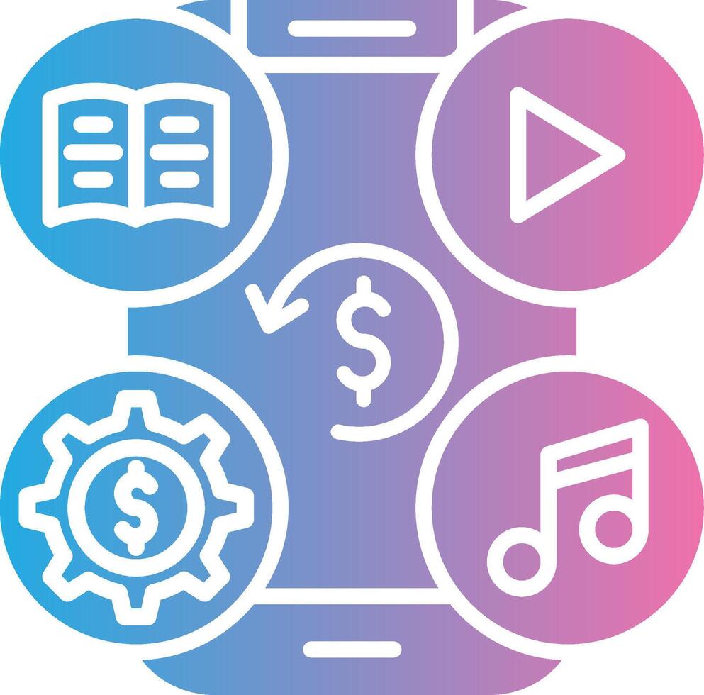 Subscription Outlined Concept Piece vector