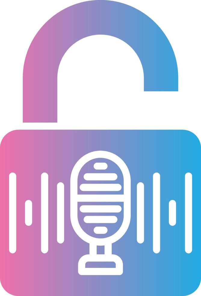 Voice Recognition Detailed UI Piece vector