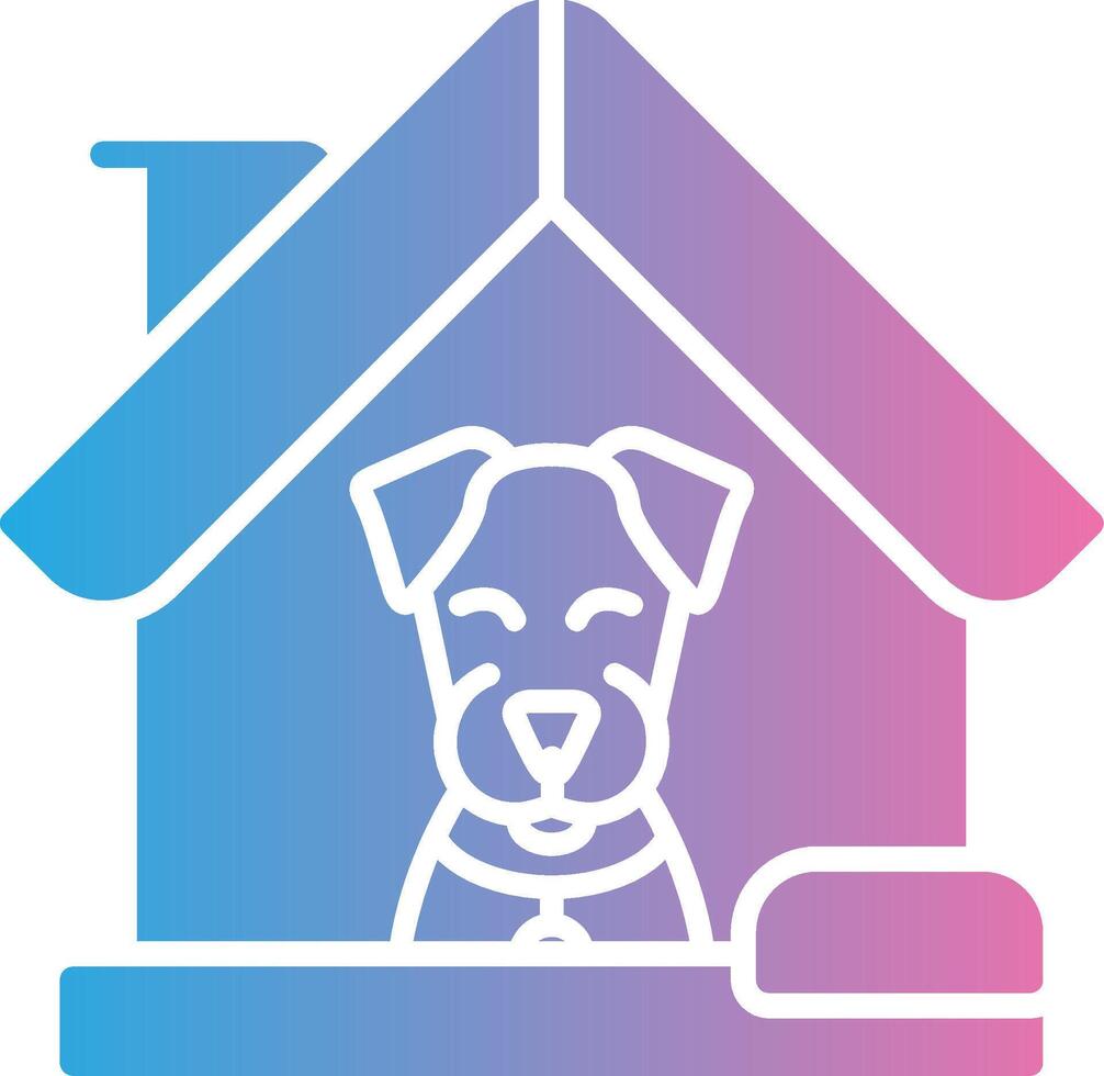 Dog House Sleek Visual Mark vector