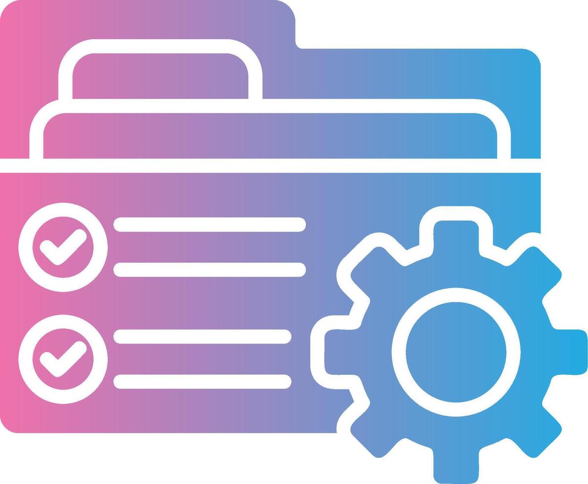 Folder Management Monochrome Line Graphic vector