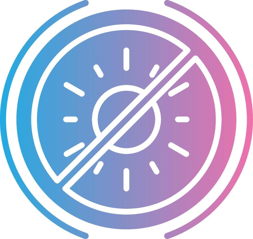 No Sun Interactive Symbol vector