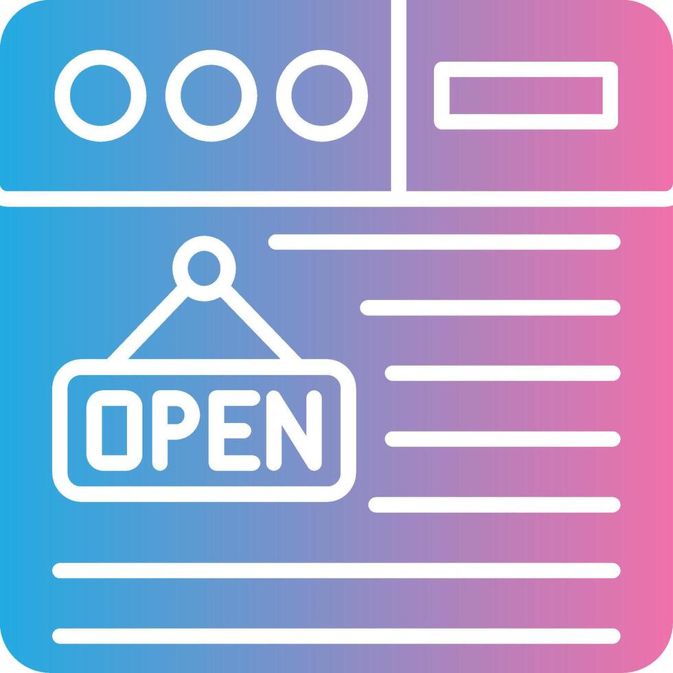 Open Color Block Badge vector