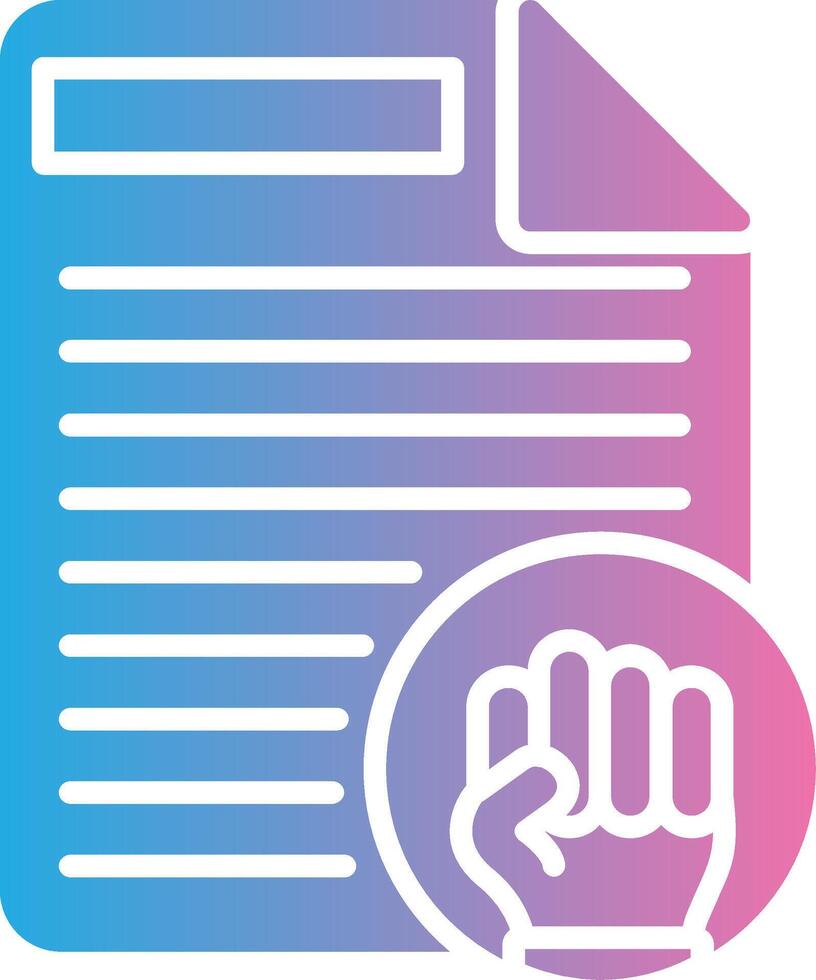 Protest Minimal Design Badge vector