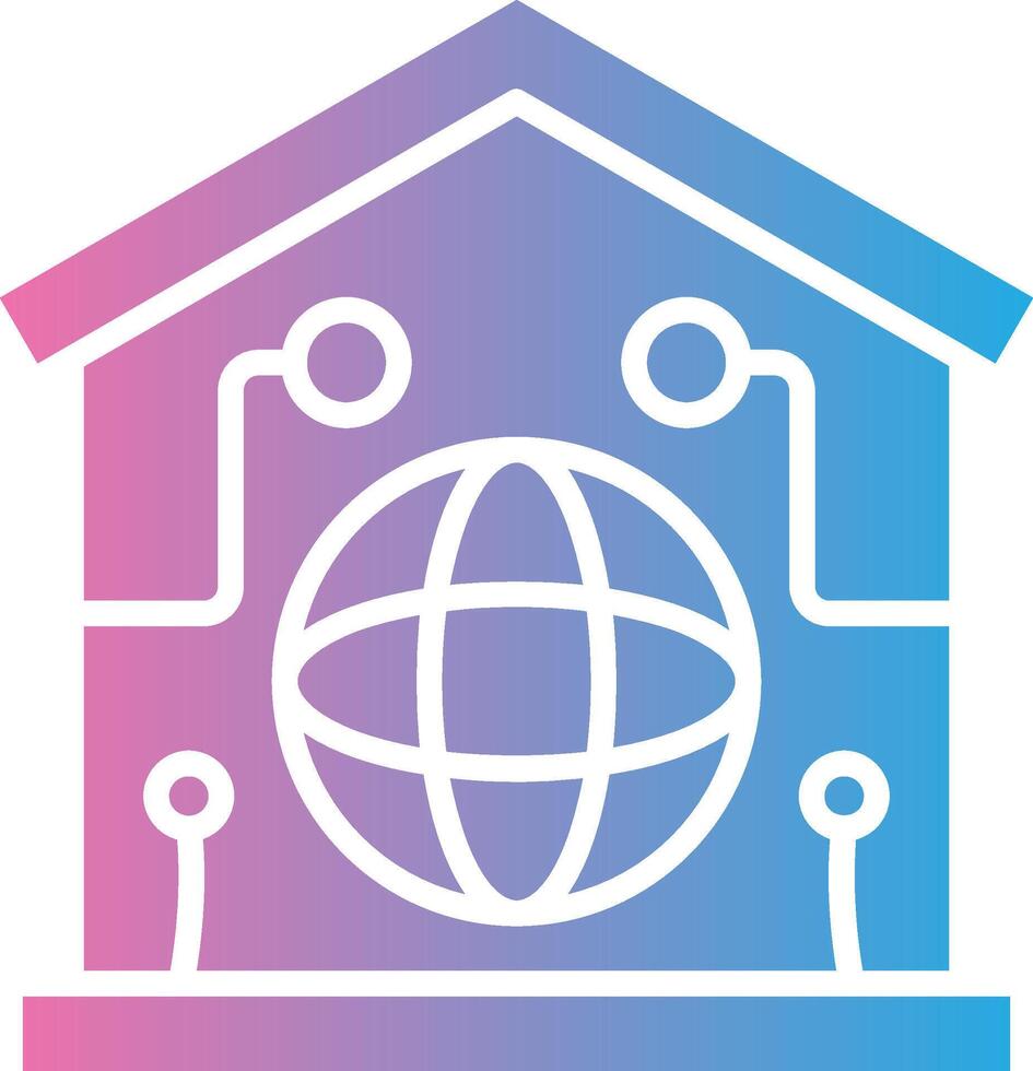 Smart Home Modern Interface Badge vector