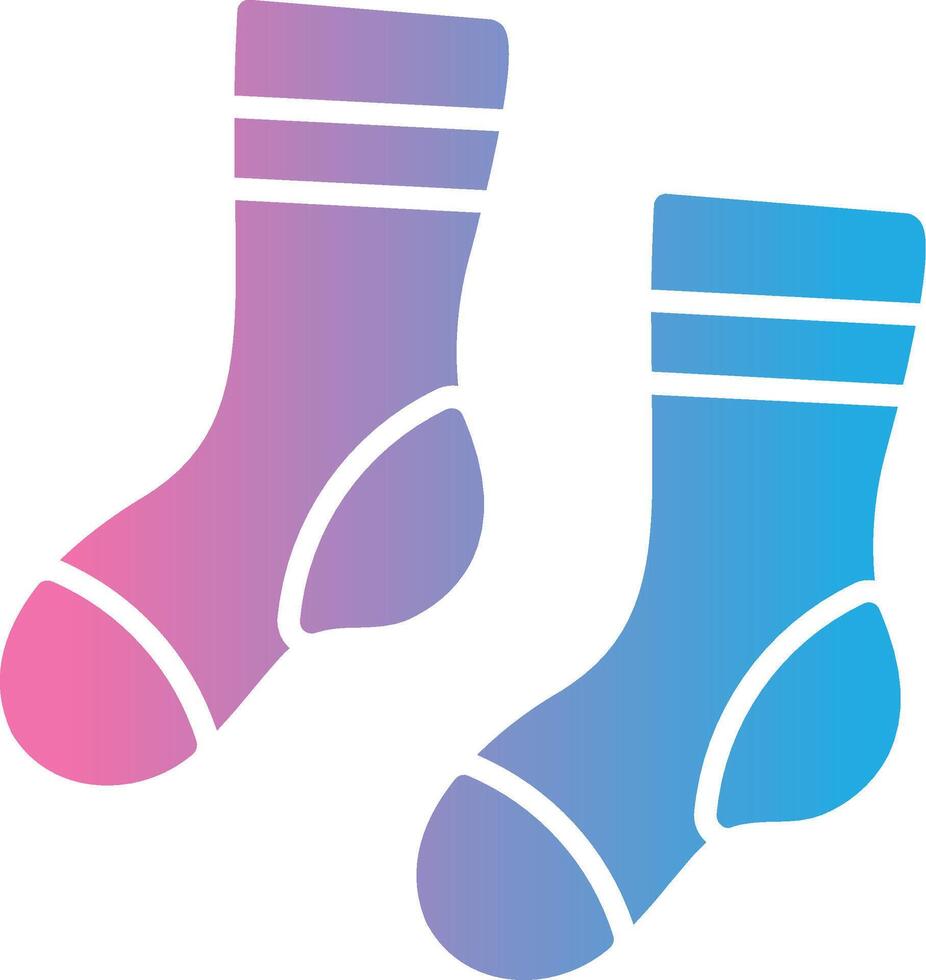 Socks Outlined Line Artwork vector