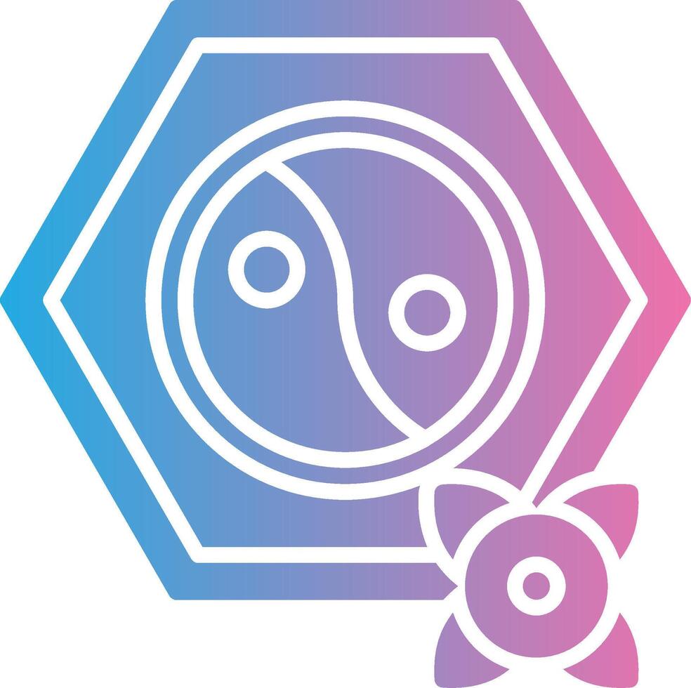Yin Yang Sleek Visual Mark vector