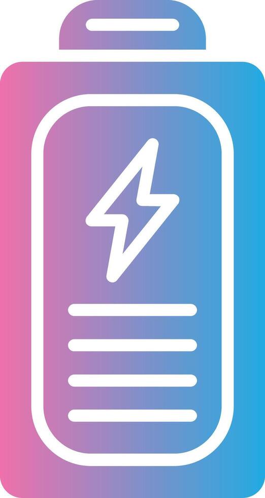 Battery Dark Mode Symbol vector