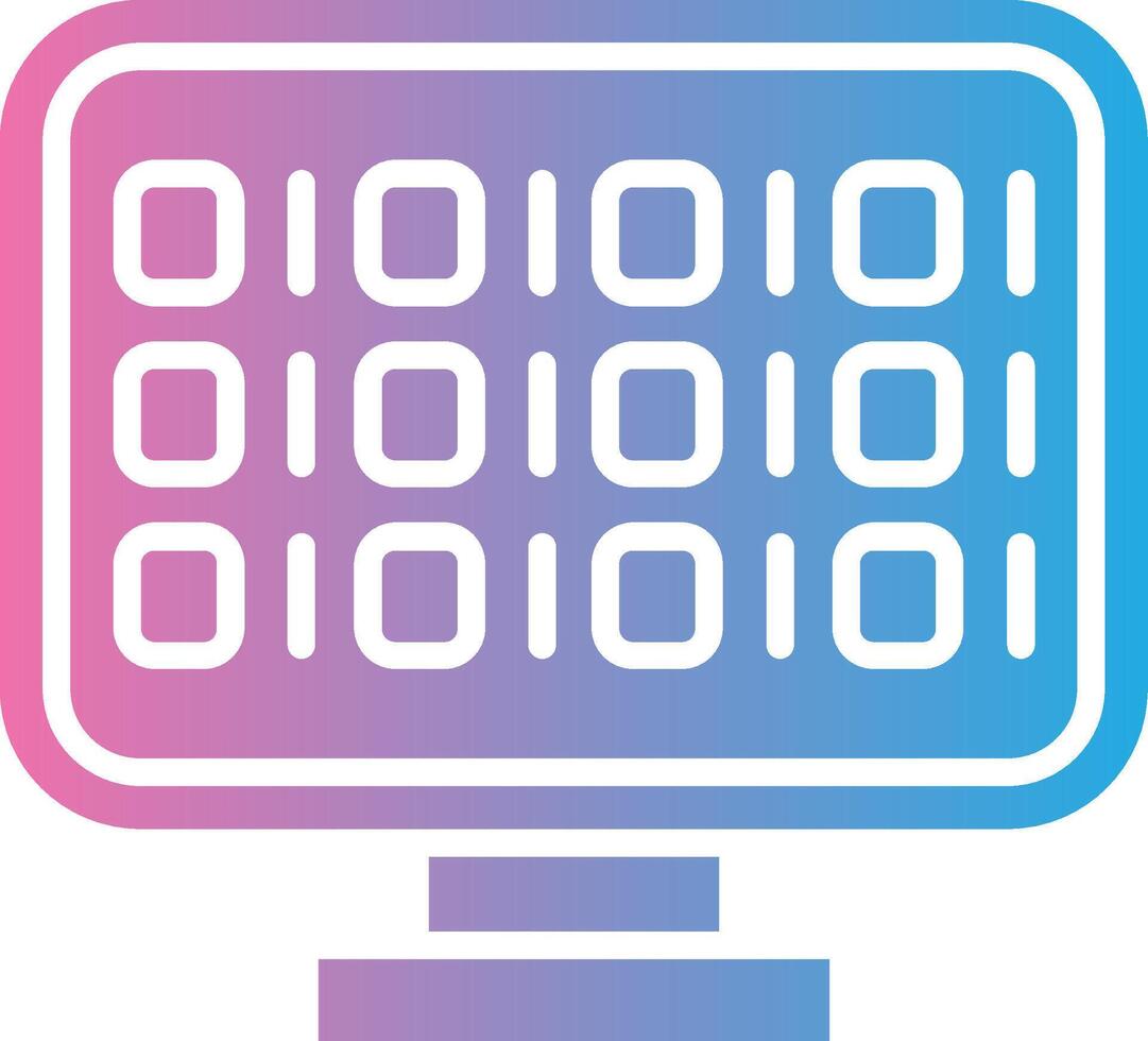Binary Code Tech Styled Form vector