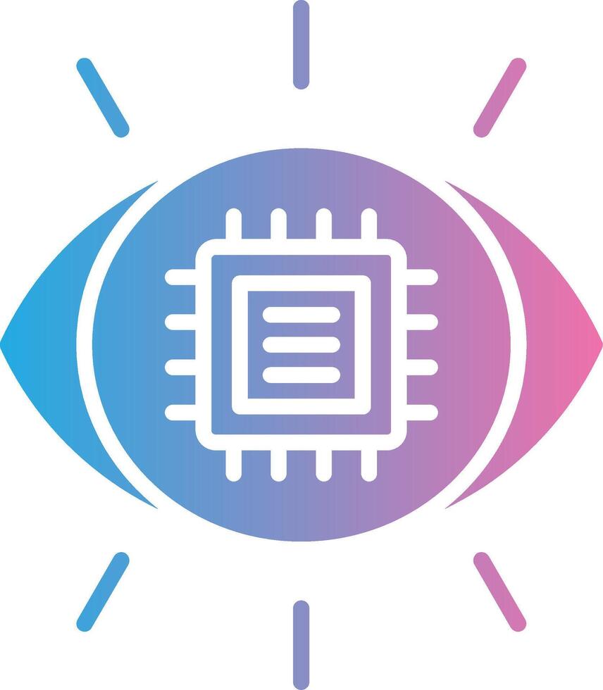 Machine Vision Minimal UI Element vector