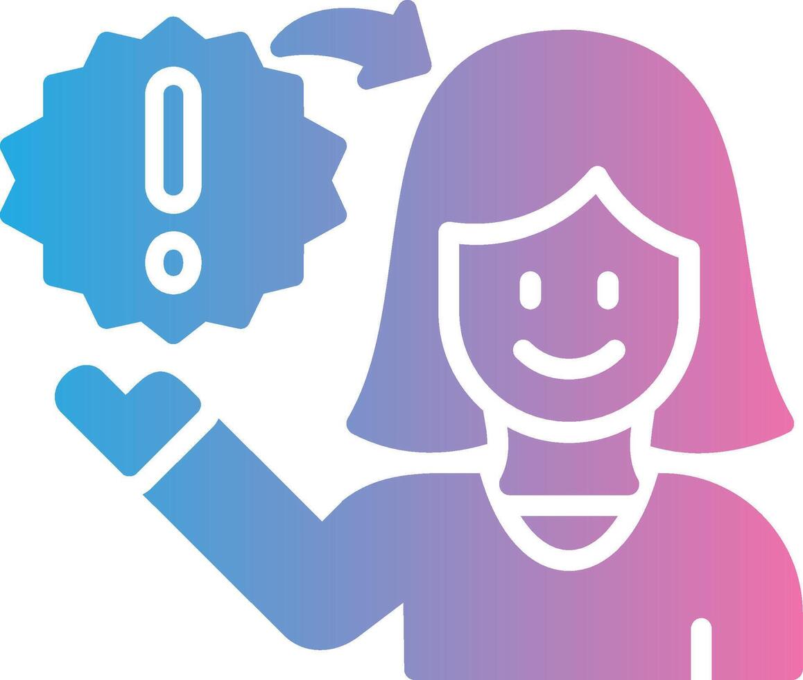 Nervous Breakdown Solid Fill Symbol vector