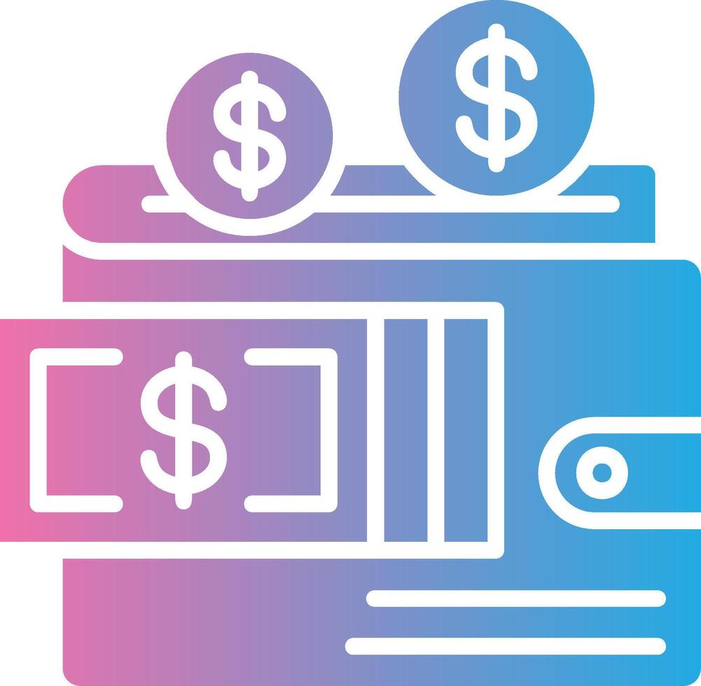 Wallet Soft Outline Graphic vector