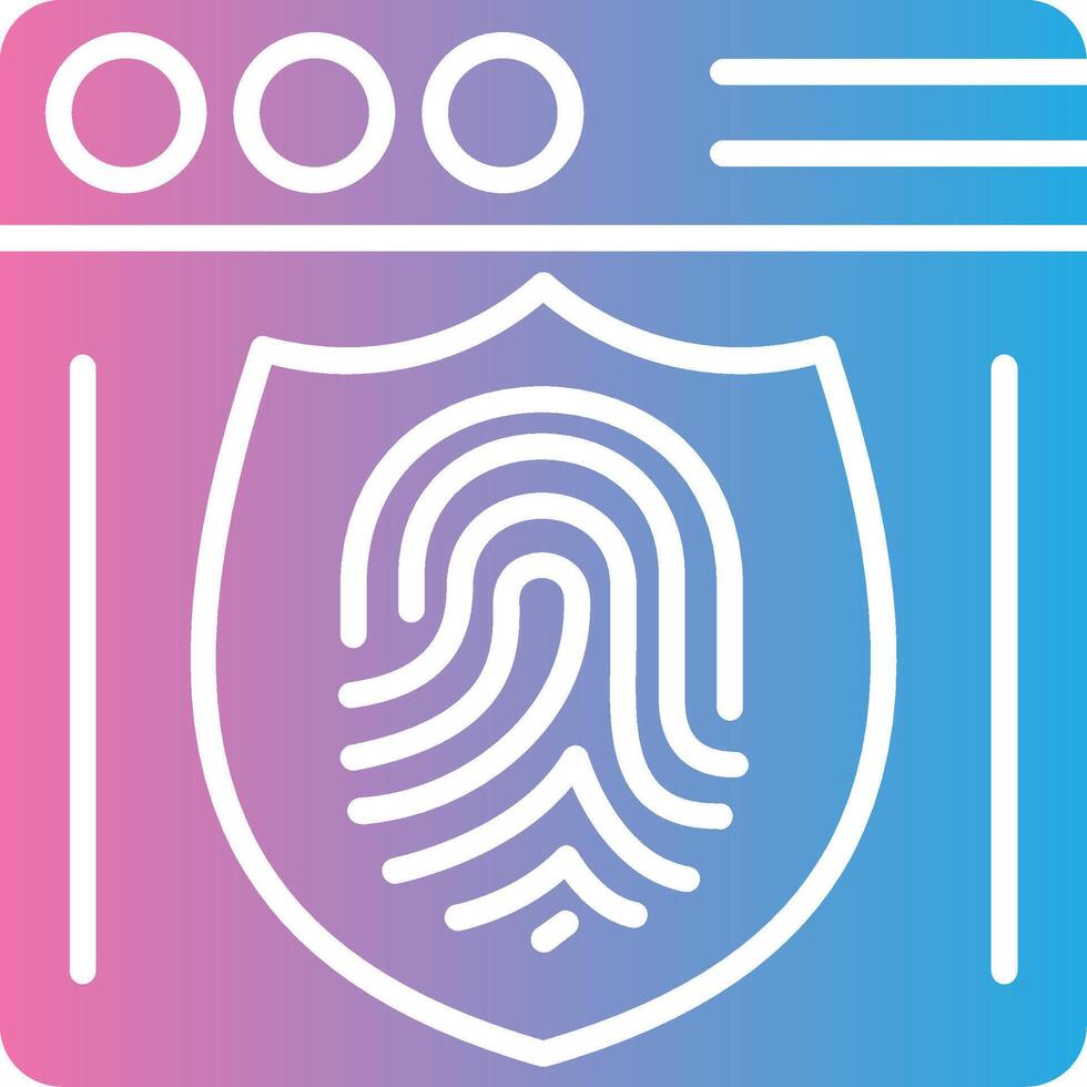 Web Security Stylized Flat Drawing vector