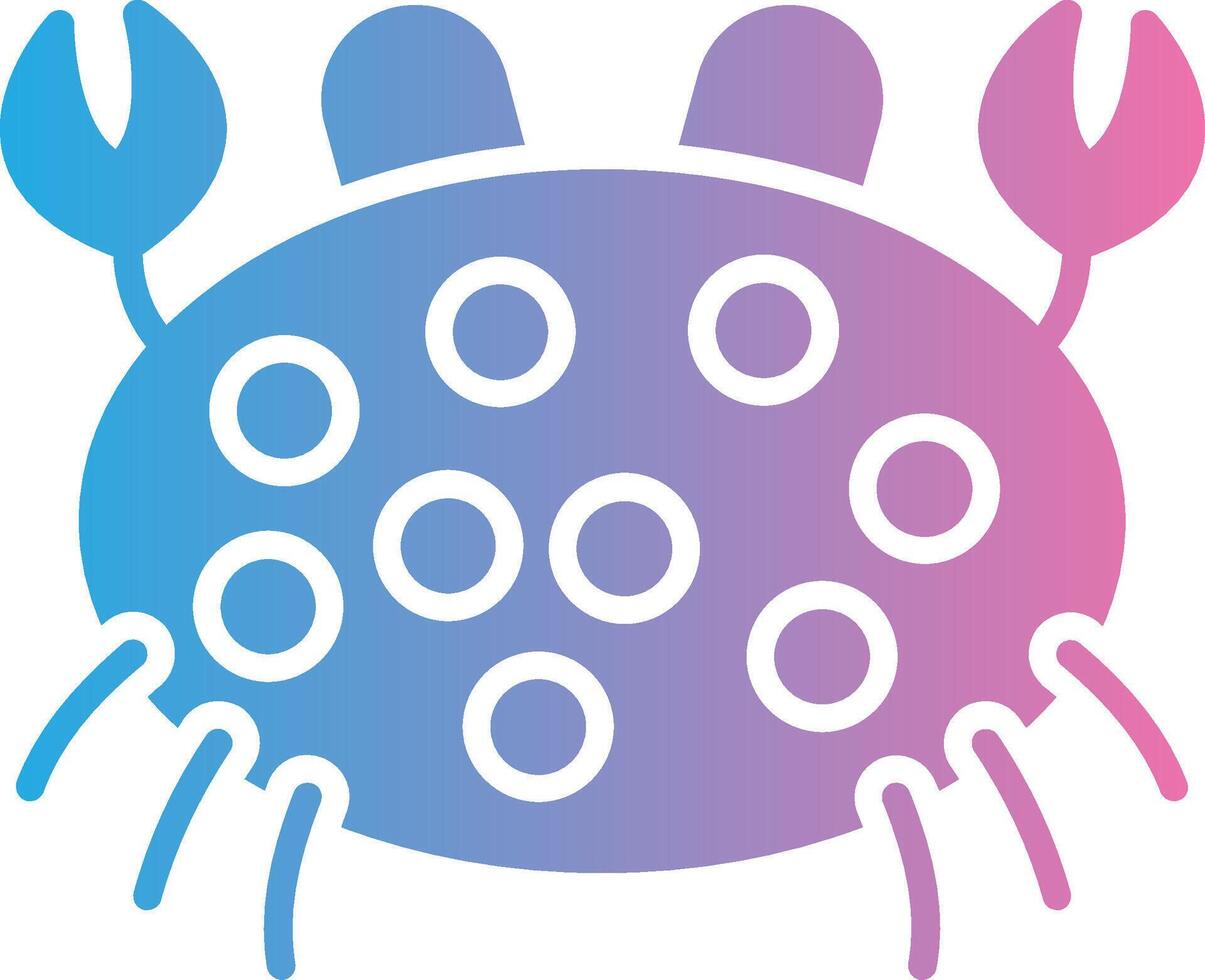Crab Sleek Visual Mark vector