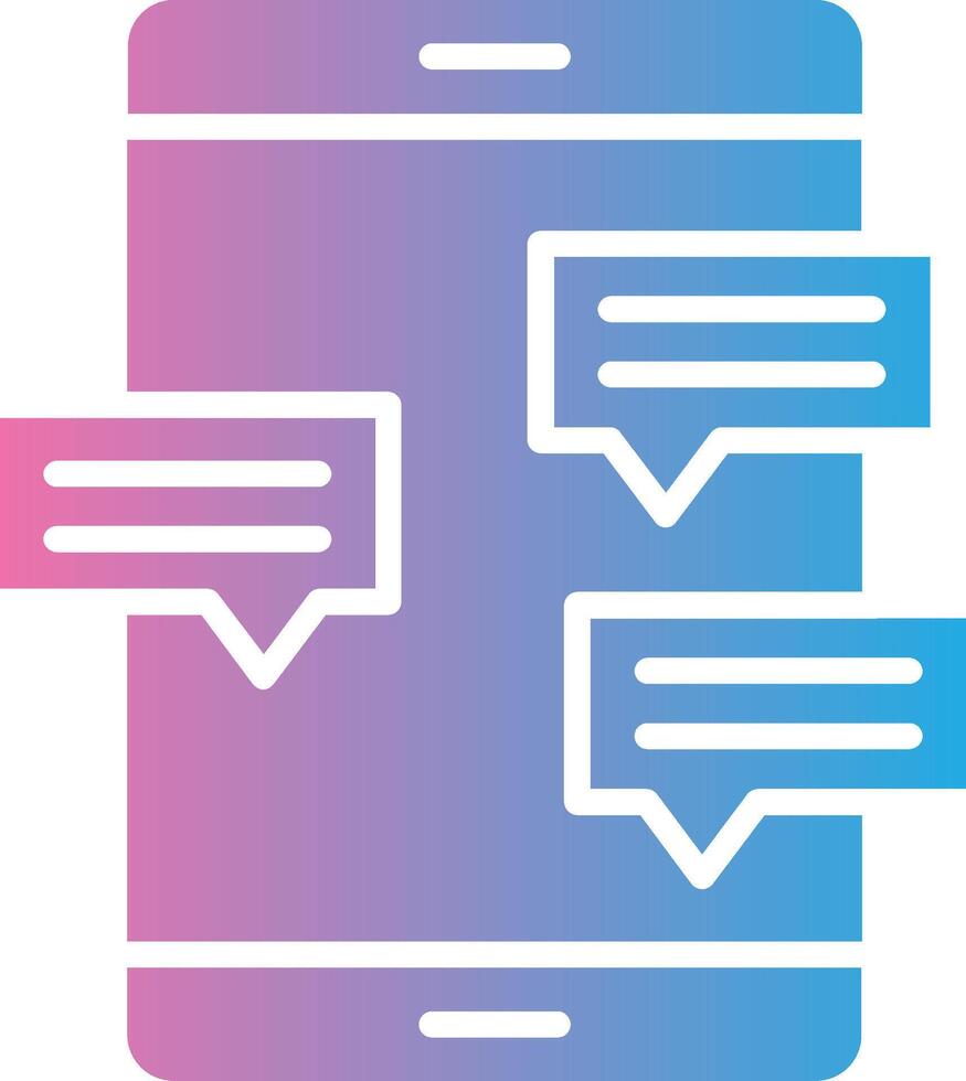 Mobile Message Smooth App Visual vector