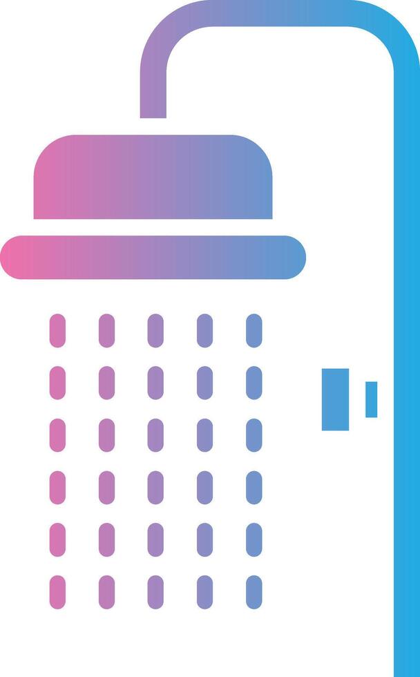 Shower Gradient Themed Symbol vector