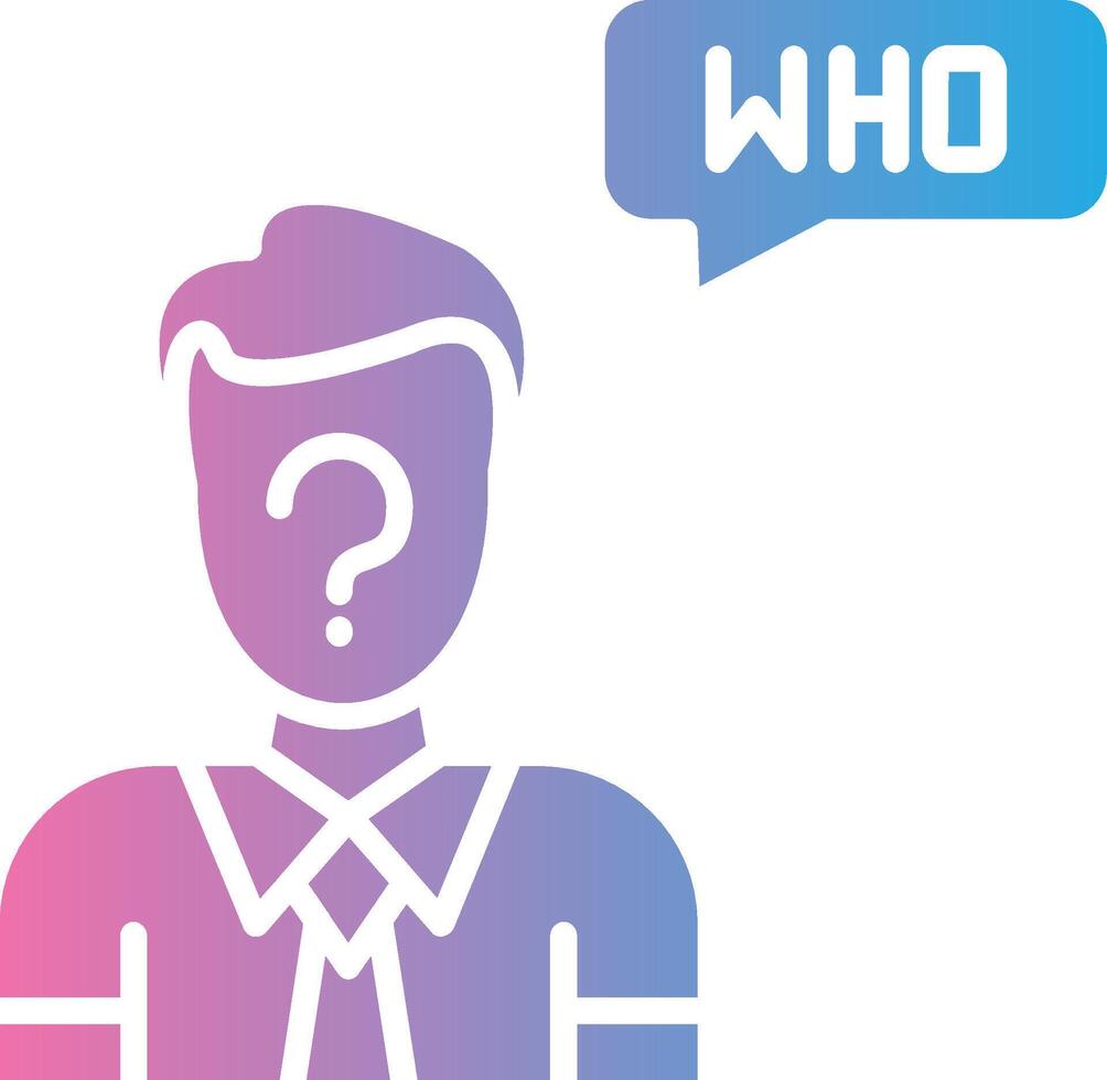 Who Elegant Shape Symbol vector