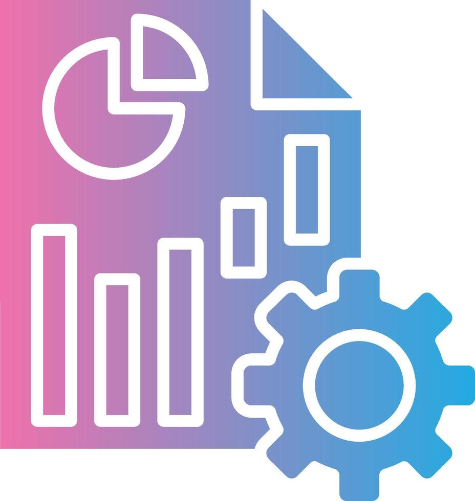 Reporting Crisp Outline Artwork vector