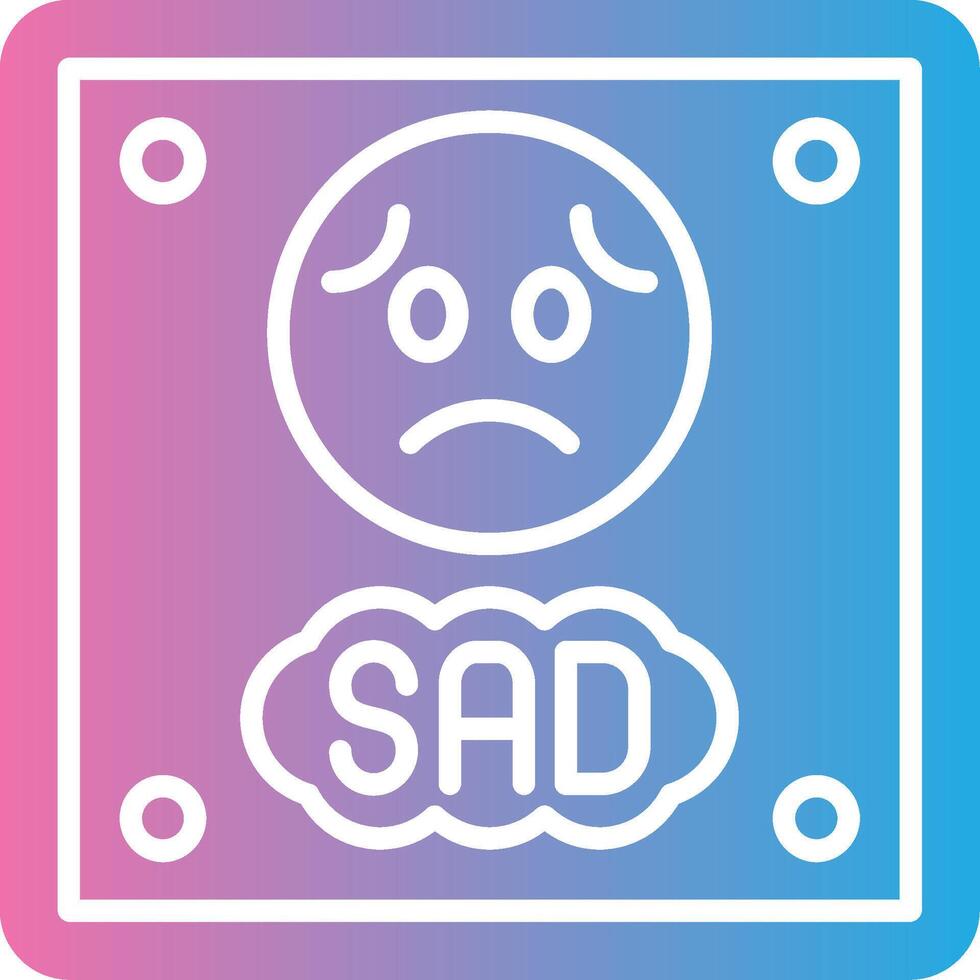 Sad Clean Digital Design vector