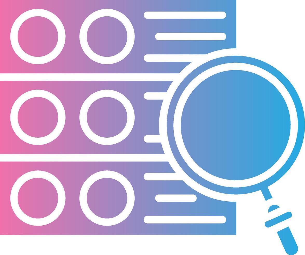 Search Data Modern Interface Badge vector