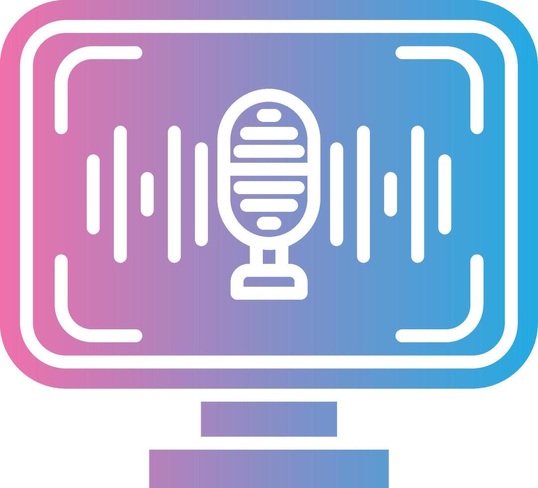 Voice Recognition Flat Design Piece vector