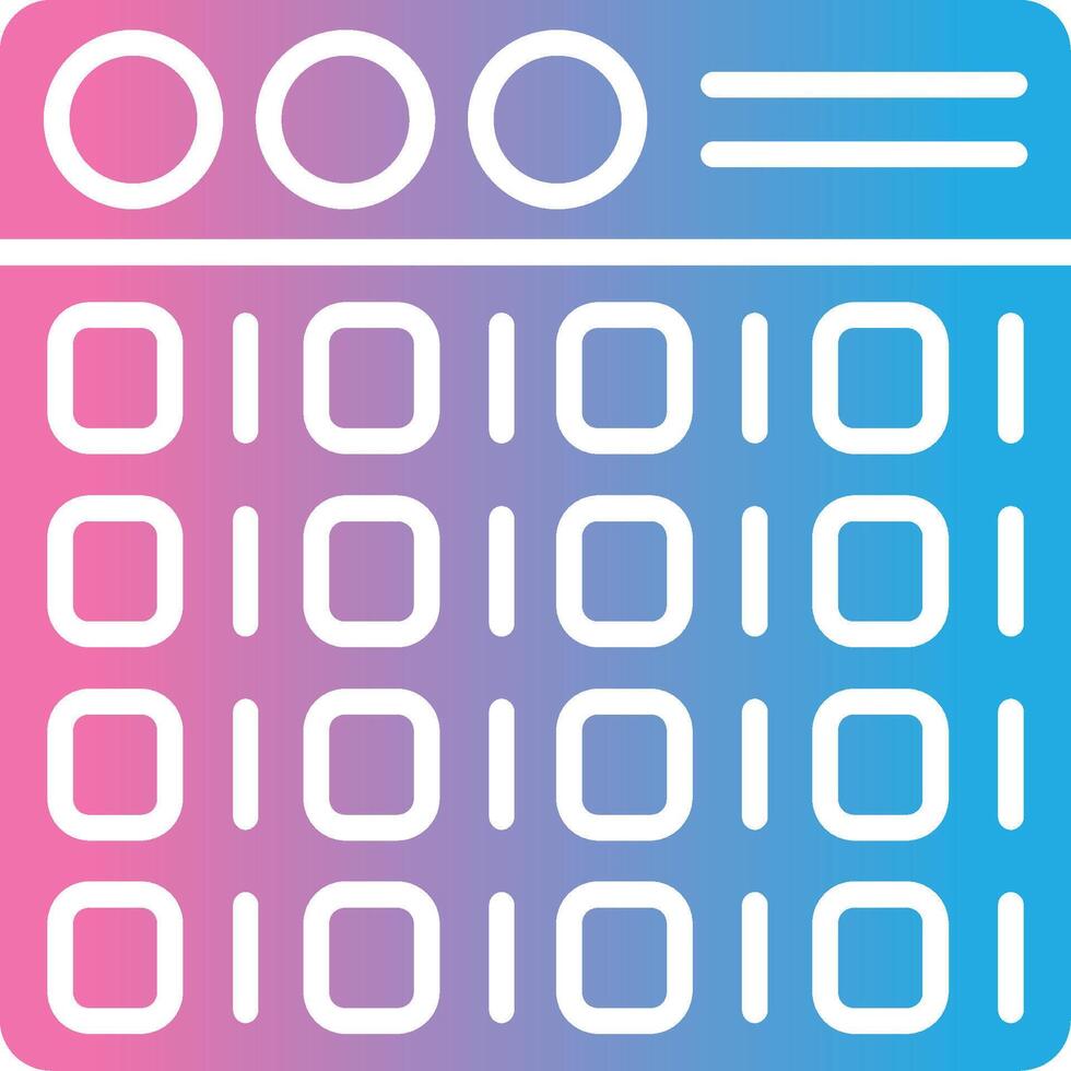Binary Flat Design Piece vector
