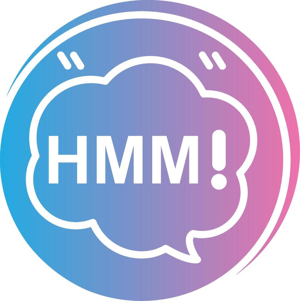 Hmm 3D Rendered Symbol vector