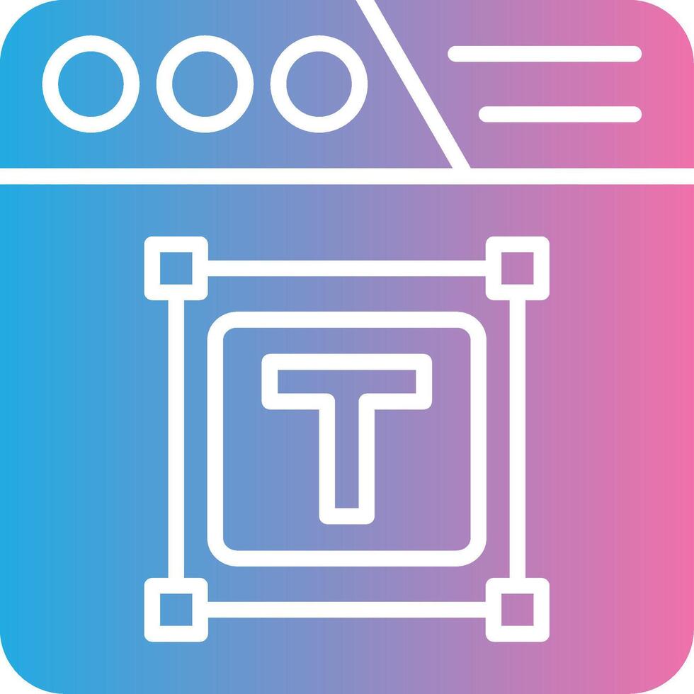 Text Box 3D Rendered Symbol vector