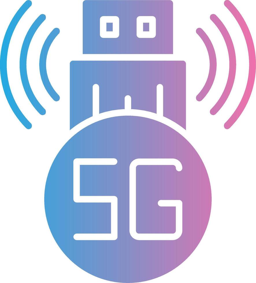 Usb Modem Creative Grid Symbol vector