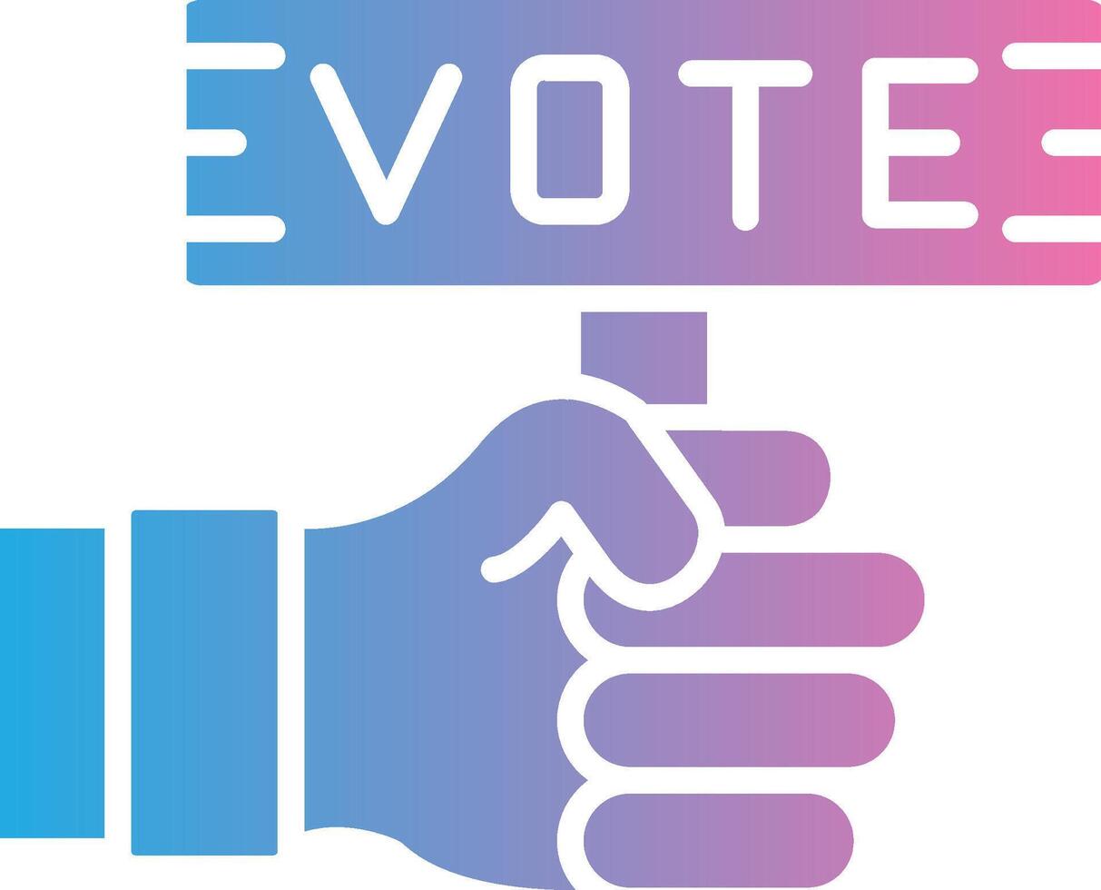 Vote Outlined Line Artwork vector