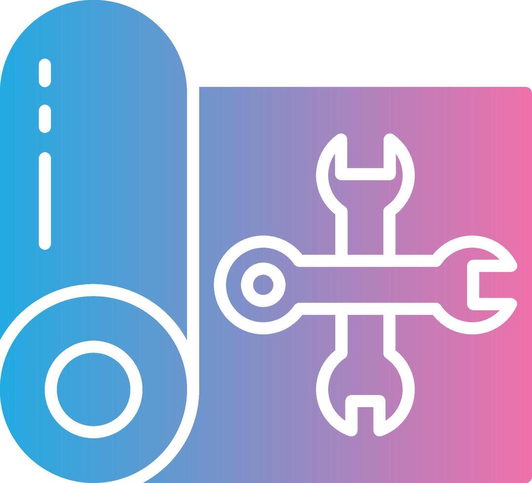 Blueprint Outlined Frame Object vector