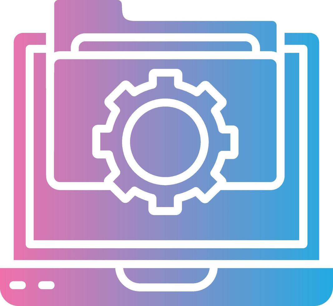 Folder Management Cool Tone Form vector