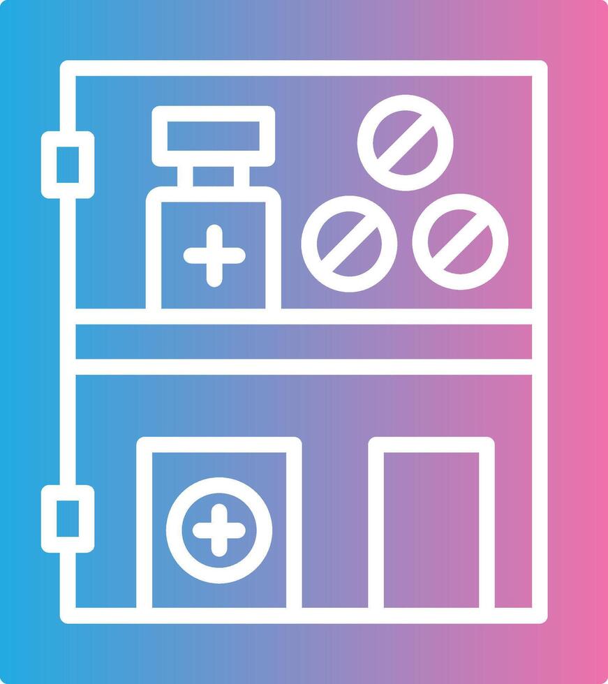 Medicine Cabinet Flat Design Piece vector