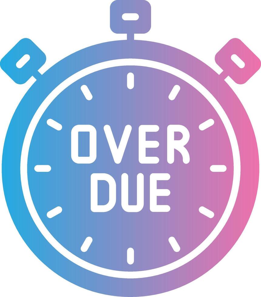 Overdue Vivid App Element vector