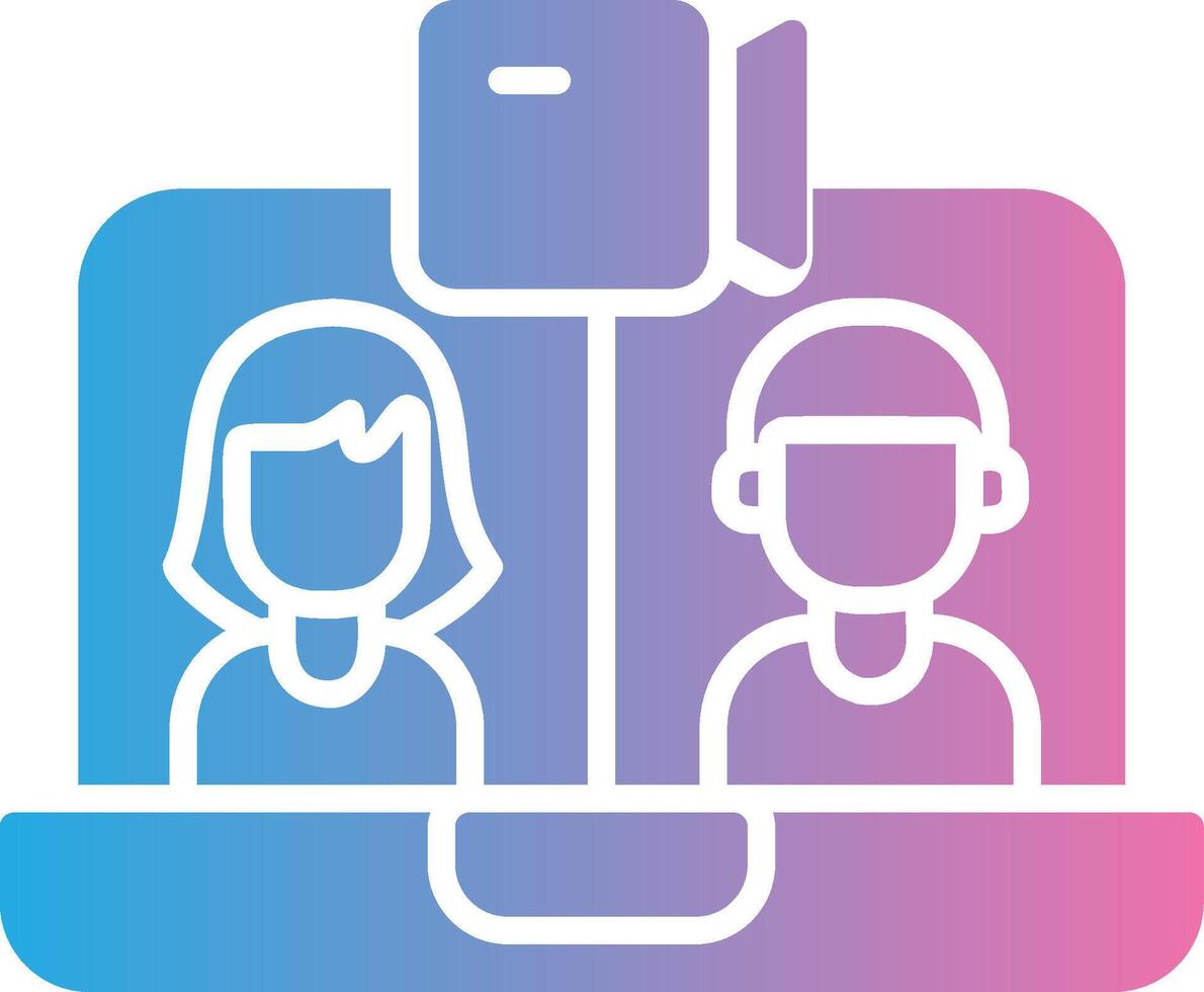 Videocall Muted Color Design vector