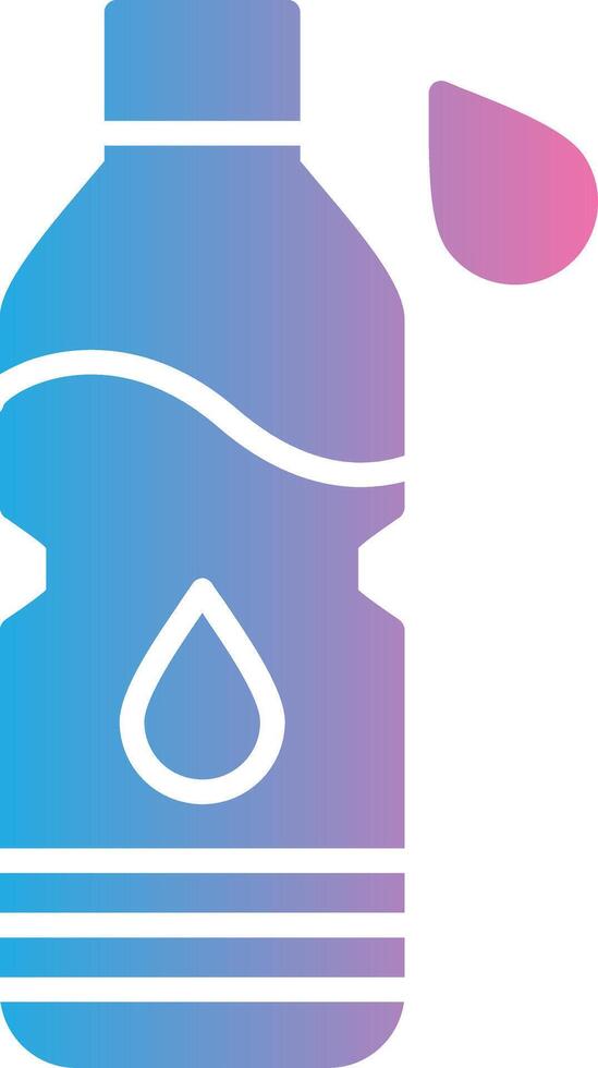 Water Bottle UI Badge vector