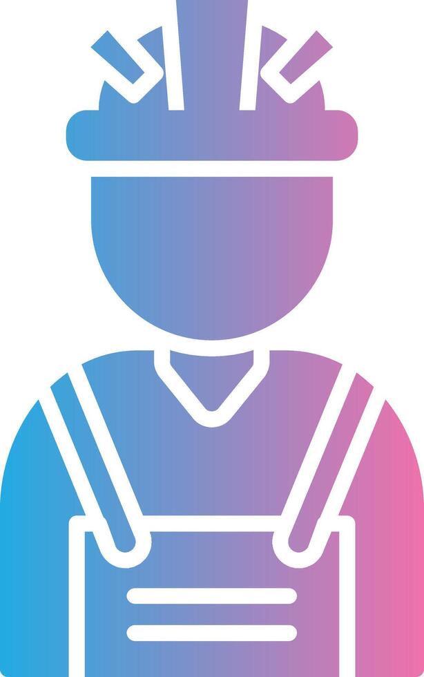 Worker UX Focused Shape vector