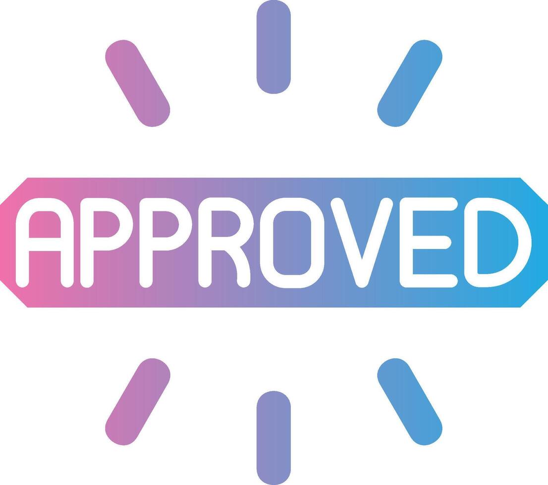 Approved Abstract UI Visual vector