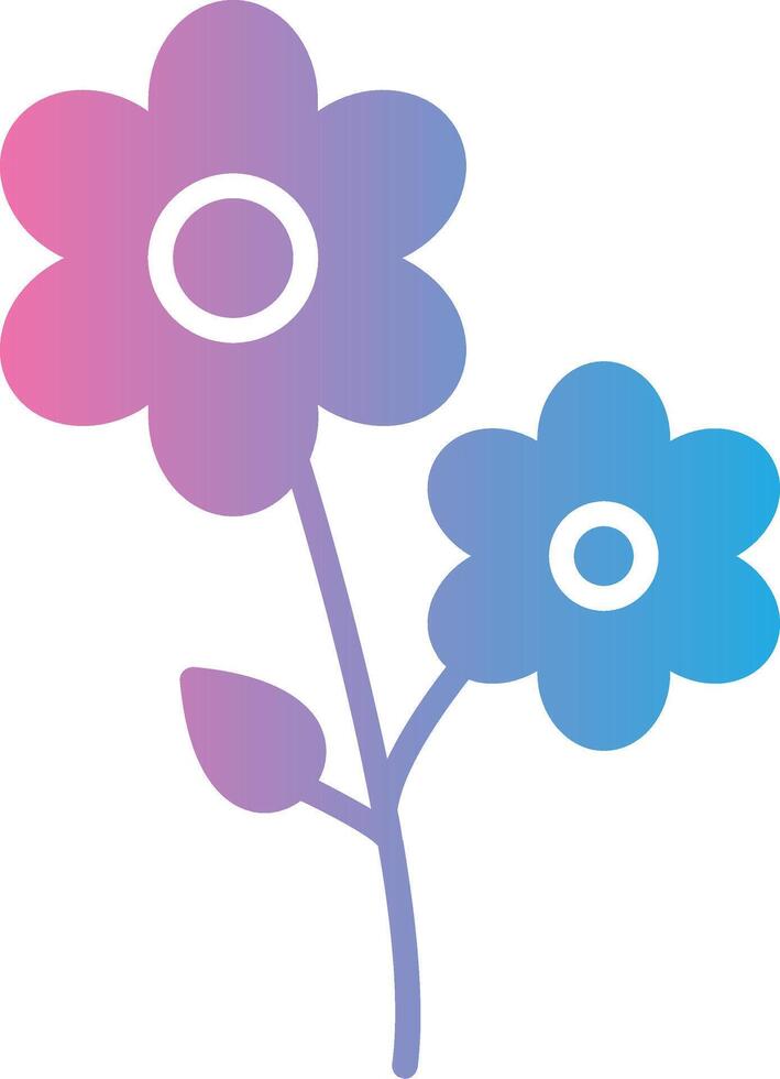 Flower Minimal Design Badge vector