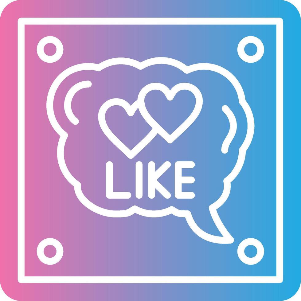 Like Color Stroke Symbol vector